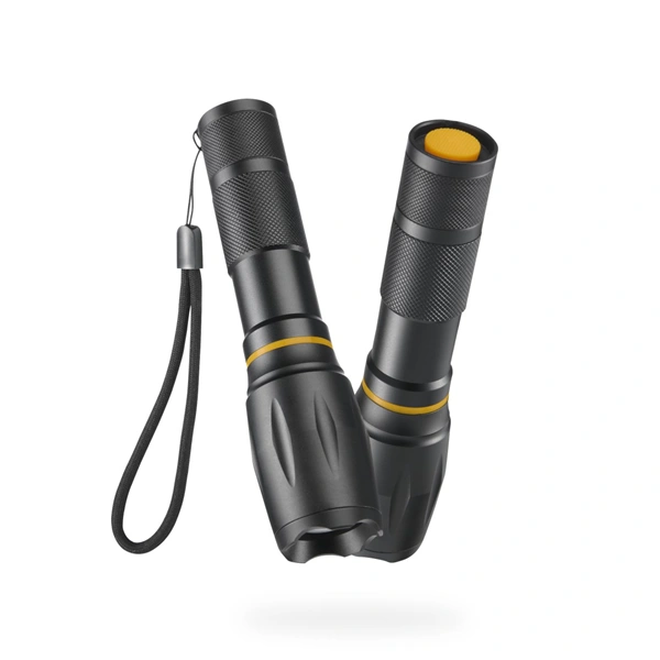 Hama W200, LED svítilna, hliníková, 200 lm / 180 m, 3 režimy, zoom, COB, poutko, baterie