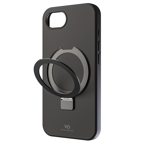 White Diamonds Mag Urban Stand Case, kryt pro Apple iPhone 16e, MagSafe kompatibilní, černý