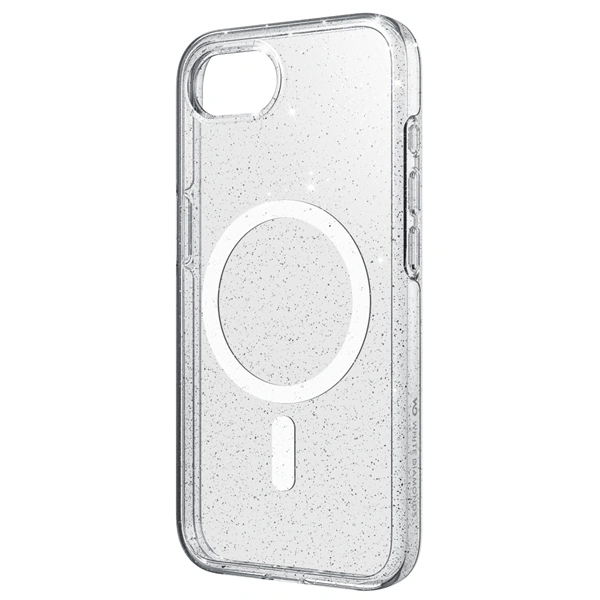 White Diamonds Mag Glitter, kryt pro Apple iPhone 16e, magnetický, průhledný s třpytkami