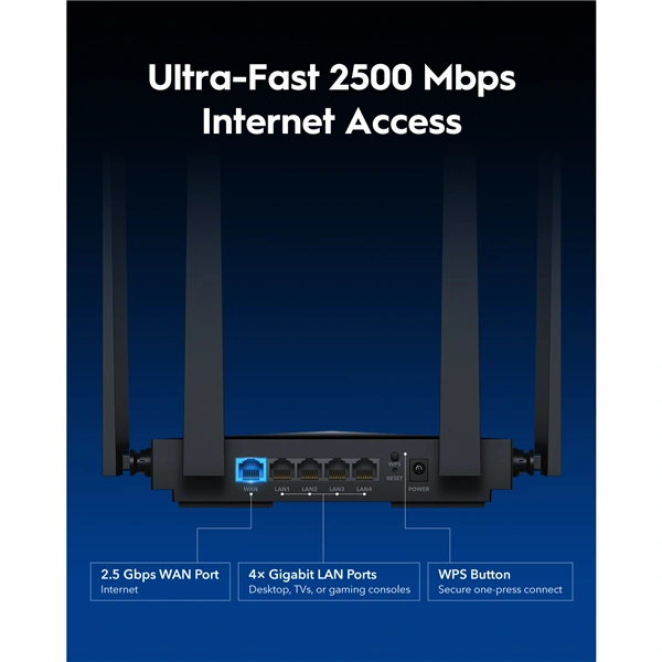 Cudy BE3600 Wi-Fi 7 Mesh 2.5G router (WR3600H)