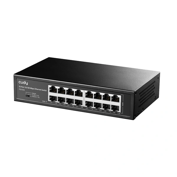 Cudy switch 16portový 10/100 Mbps, kovový (FS1016)