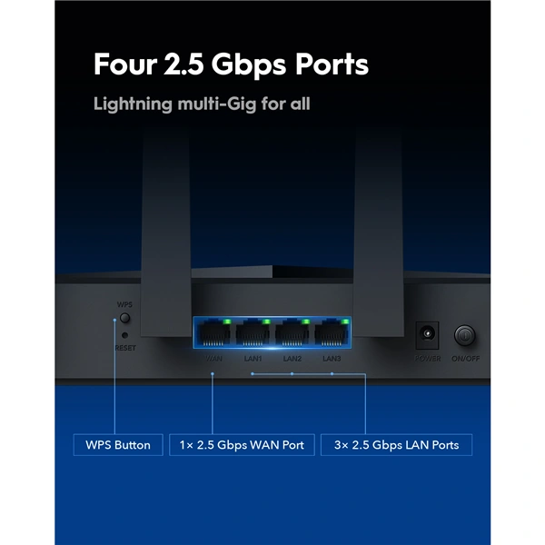 Cudy BE11000 Wi-Fi 7 Tri-Band Mesh 2.5G router (WR11000)