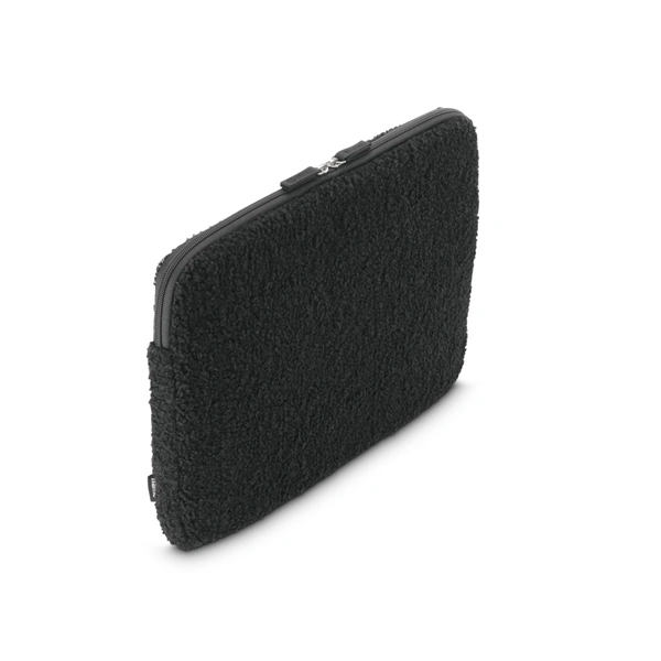 Hama Cozy, obal na notebook, 14,1-15,6" (36-40 cm), chlupatý, přední kapsa, černý
