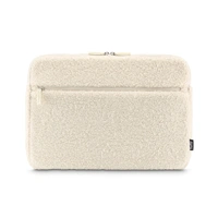 Hama Cozy, obal na notebook, 14,1-15,6" (36-40 cm), chlupatý, přední kapsa, béžový