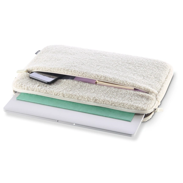 Hama Cozy, obal na notebook, 14,1-15,6" (36-40 cm), chlupatý, přední kapsa, béžový