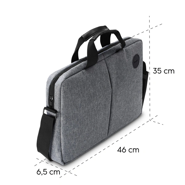Hama Genua, brašna na notebook, do 44 cm (17,3"), šedá