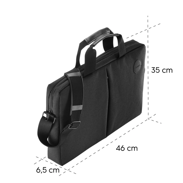 Hama Genua, brašna na notebook, do 44 cm (17,3"), černá