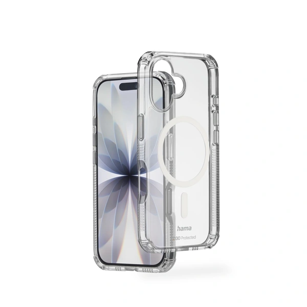 Hama Extreme Protect, kryt pro Apple iPhone 17, magnetický, D3O®, nežloutne, průhledný