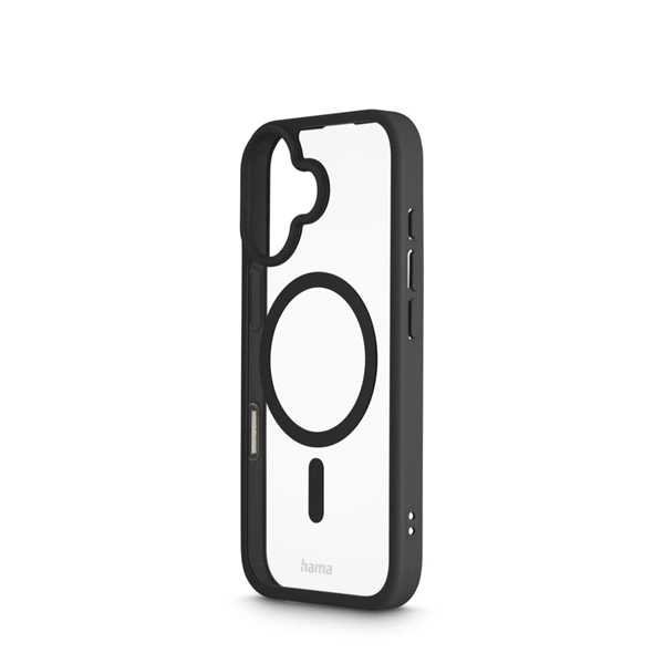 Hama Frame Protect, kryt pro Apple iPhone 17, magnetický, průhledný/černý 