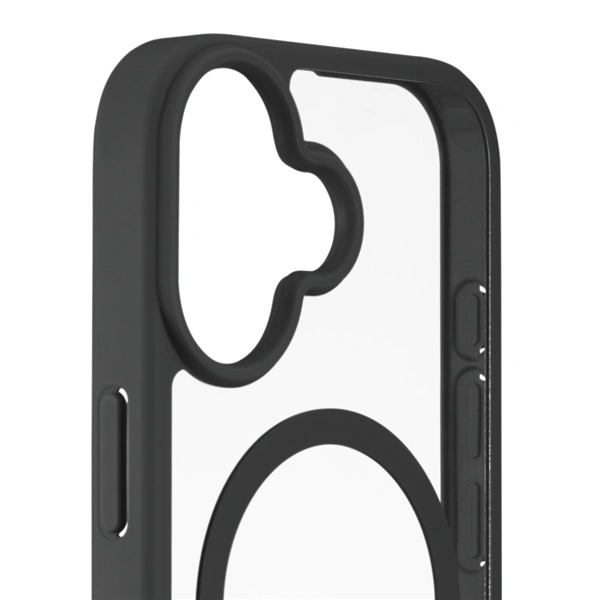 Hama Frame Protect, kryt pro Apple iPhone 17, magnetický, průhledný/černý 