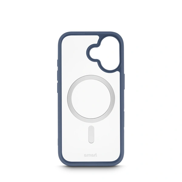 Hama Frame Protect, kryt pro Apple iPhone 17, magnetický, průhledný/modrý