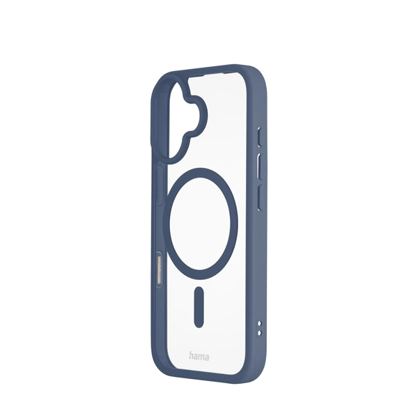 Hama Frame Protect, kryt pro Apple iPhone 17, magnetický, průhledný/modrý