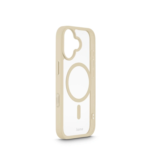 Hama Frame Protect, kryt pro Apple iPhone 17, magnetický, průhledný/béžový