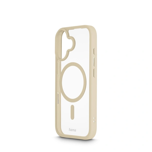 Hama Frame Protect, kryt pro Apple iPhone 17, magnetický, průhledný/béžový