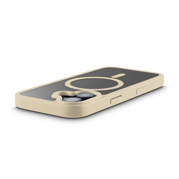 Hama Frame Protect, kryt pro Apple iPhone 17, magnetický, průhledný/béžový