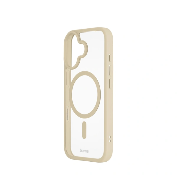 Hama Frame Protect, kryt pro Apple iPhone 17, magnetický, průhledný/béžový
