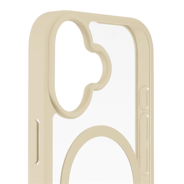 Hama Frame Protect, kryt pro Apple iPhone 17, magnetický, průhledný/béžový