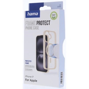 Hama Frame Protect, kryt pro Apple iPhone 17, magnetický, průhledný/béžový