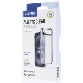 Hama Always Clear, kryt pro Apple iPhone Air, vždy průhledný, nežloutne