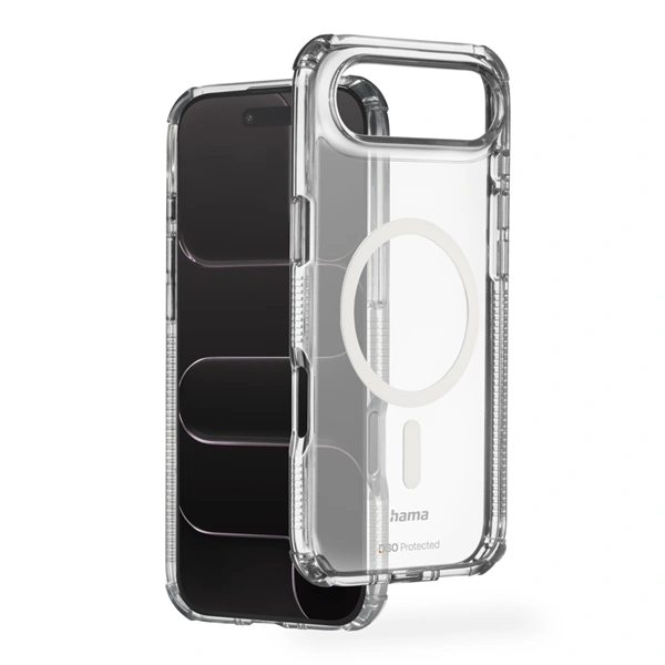Hama Extreme Protect, kryt pro Apple iPhone Air, magnetický, D3O®, nežloutne, průhledný