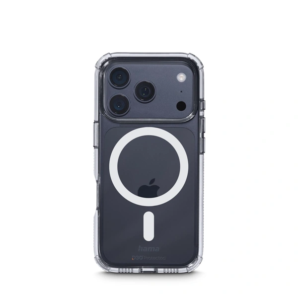 Hama Extreme Protect, kryt pro Apple iPhone 17 Pro, magnetický, D3O®, nežloutne, průhledný