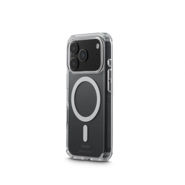 Hama Extreme Protect, kryt pro Apple iPhone 17 Pro, magnetický, D3O®, nežloutne, průhledný