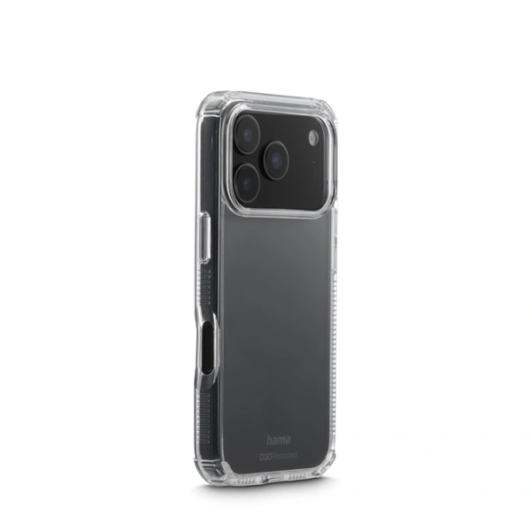 Hama Extreme Protect, kryt pro Apple iPhone 17 Pro, materiál D3O®, nežloutne, průhledný