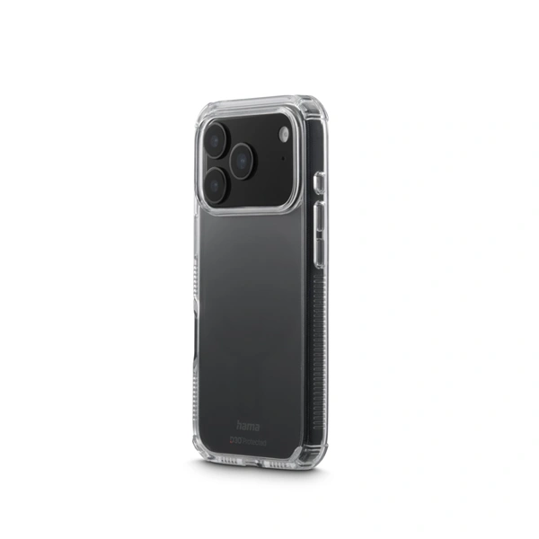 Hama Extreme Protect, kryt pro Apple iPhone 17 Pro, materiál D3O®, nežloutne, průhledný