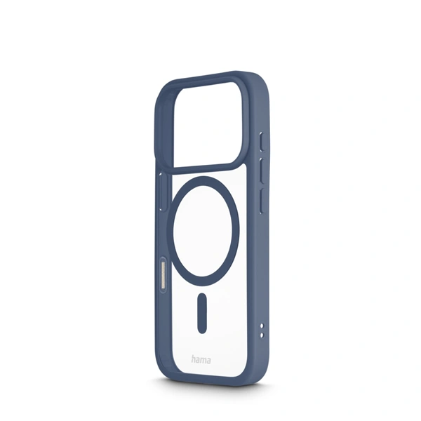 Hama Frame Protect, kryt pro Apple iPhone 17 Pro, magnetický, průhledný/modrý