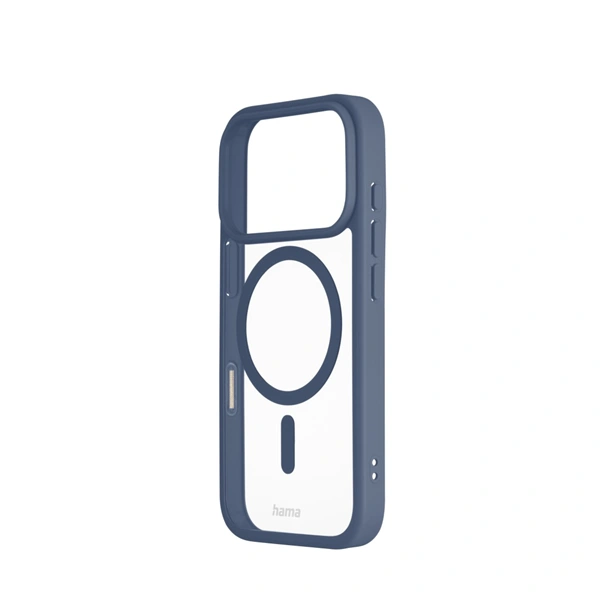 Hama Frame Protect, kryt pro Apple iPhone 17 Pro, magnetický, průhledný/modrý
