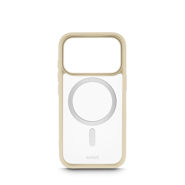 Hama Frame Protect, kryt pro Apple iPhone 17 Pro, magnetický, průhledný/béžový