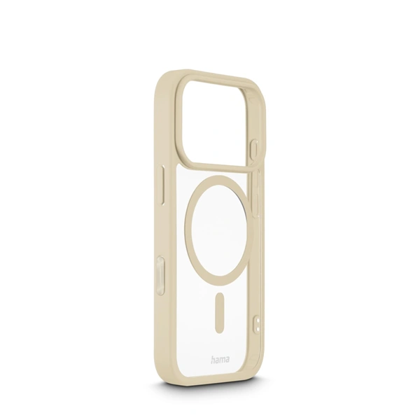 Hama Frame Protect, kryt pro Apple iPhone 17 Pro, magnetický, průhledný/béžový