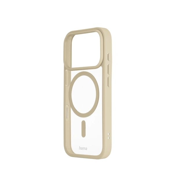 Hama Frame Protect, kryt pro Apple iPhone 17 Pro, magnetický, průhledný/béžový