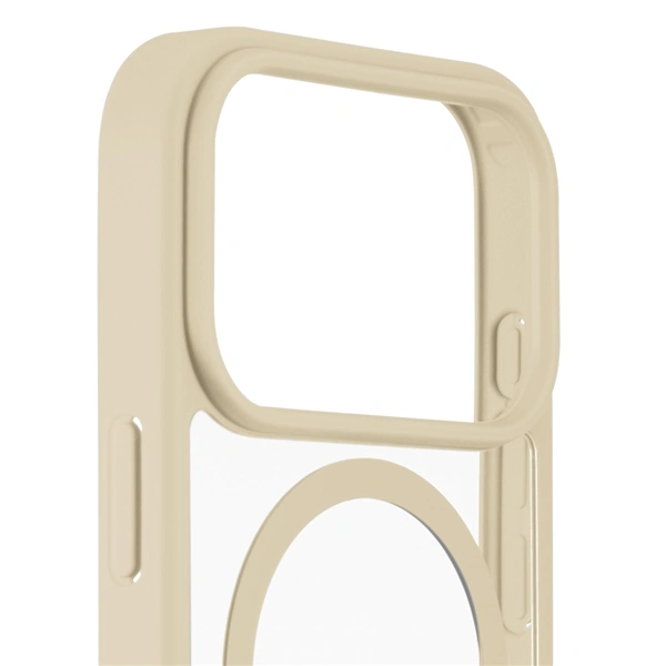 Hama Frame Protect, kryt pro Apple iPhone 17 Pro, magnetický, průhledný/béžový