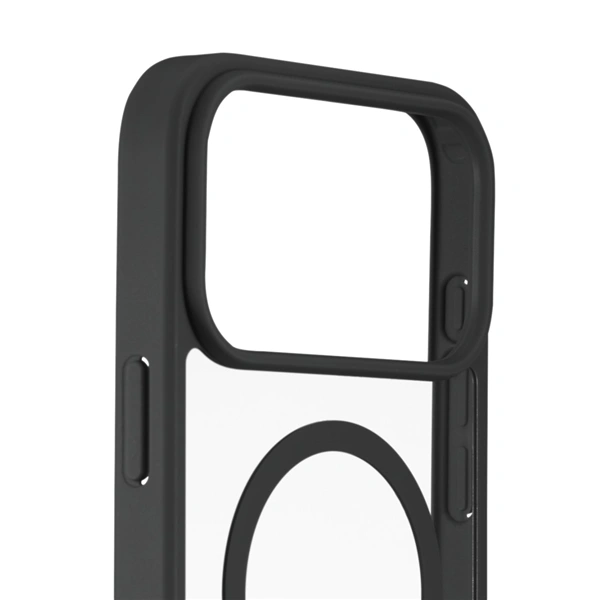 Hama Frame Protect, kryt pro Apple iPhone 17 Pro Max, magnetický, průhledný/černý 