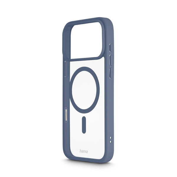 Hama Frame Protect, kryt pro Apple iPhone 17 Pro Max, magnetický, průhledný/modrý