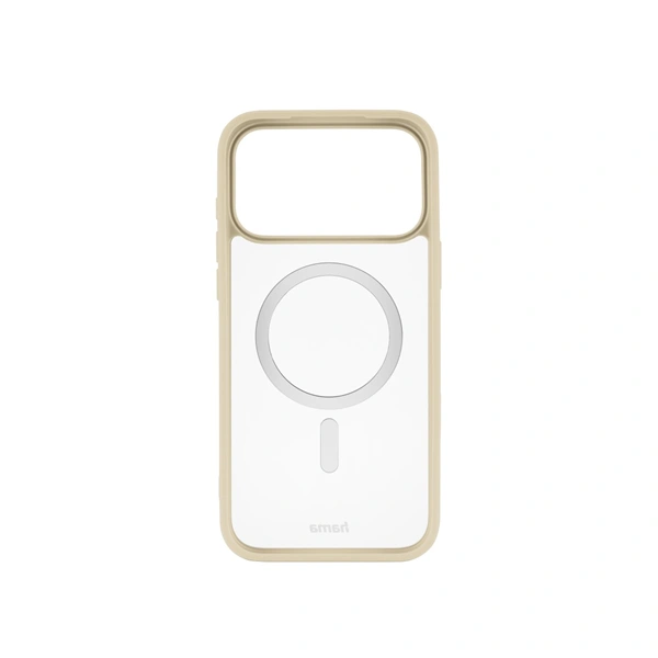 Hama Frame Protect, kryt pro Apple iPhone 17 Pro Max, magnetický, průhledný/béžový