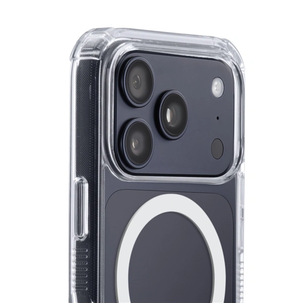 Hama Extreme Protect, kryt pro Apple iPhone 17 Pro, magnetický, D3O®, nežloutne, průhledný