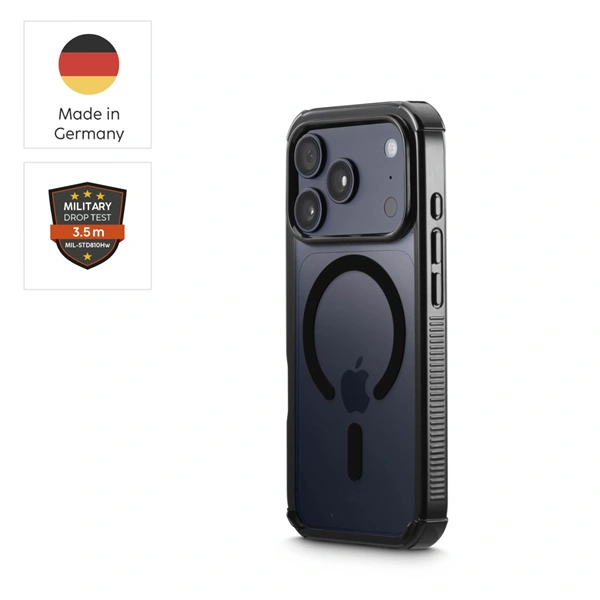 Hama Extreme Protect, kryt pro Apple iPhone 17 Pro, magnetický, D3O®, černý - vyrobený v Německu