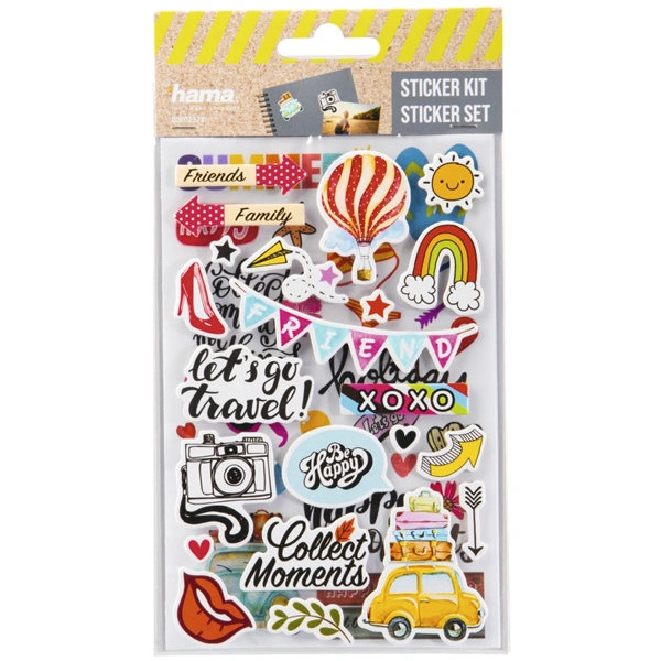 Hama samolepky pro kreativní tvorbu, různé motivy, balení 30 setů (cena je uvedená za 1 set)