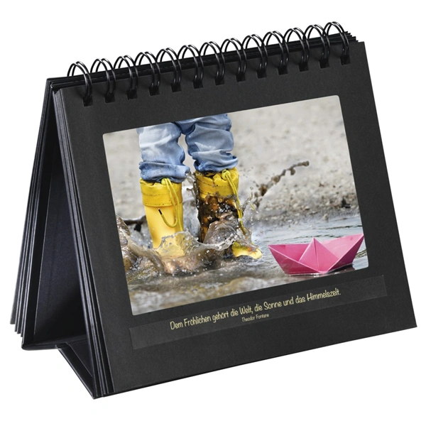 Hama stolní spirálové album pro 12 fotografií 10x15 cm nebo 11x15 cm, černá