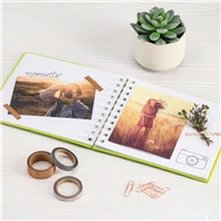 Hama album klasick spirlov FINE ART 18,5x15 cm, 30 stran, kiwi, bl listy