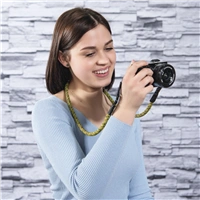 Hama Braid 120, popruh na fotoapart, dlka 120 cm, ern/lut