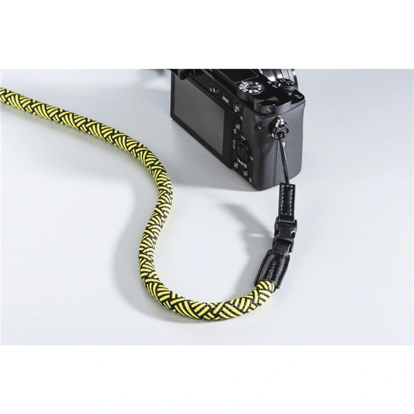 Hama Braid 120, popruh na fotoaparát, délka 120 cm, černý/žlutý