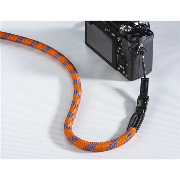 Hama Braid 120, popruh na fotoaparát, délka 120 cm, oranžový/modrý