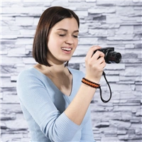 Hama Braid 20, poutko na fotoapart, dlka 20 cm, ern/oranov