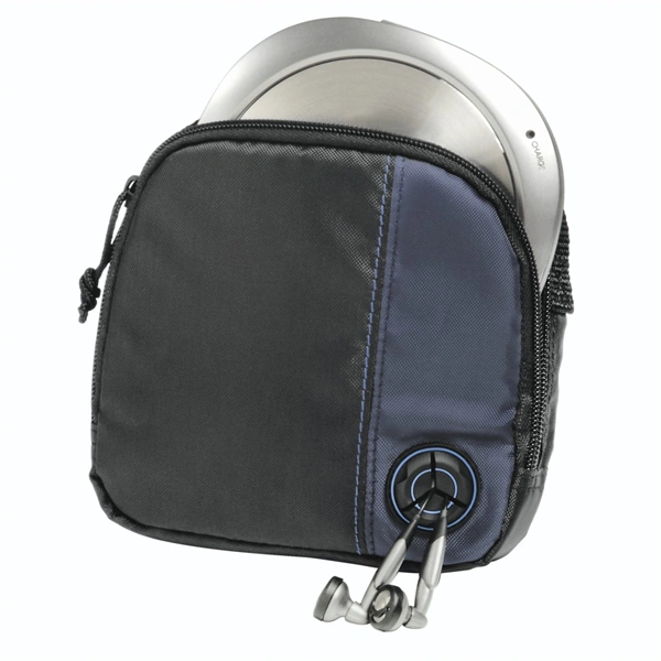 Hama pouzdro na přenosný CD přehrávač a 3 CD, černé/modré