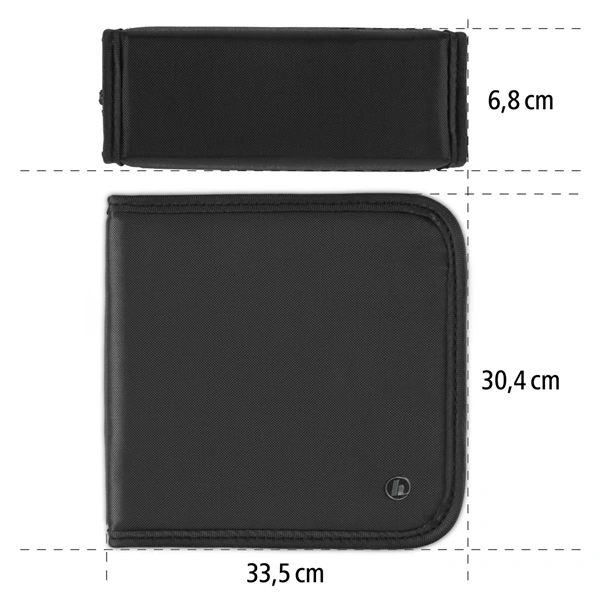 Hama pouzdro CD Wallet Nylon 160, barva černá