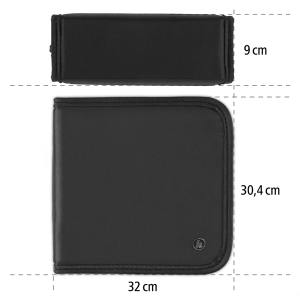 Hama Wallet 208, pouzdro pro 208 CD/DVD/Blu-ray disků, polyester, černé