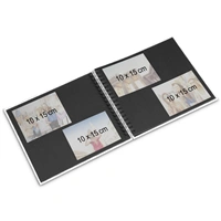 Hama album klasické spirálové ROMANCE 28x24 cm, 40 stran, černé listy
